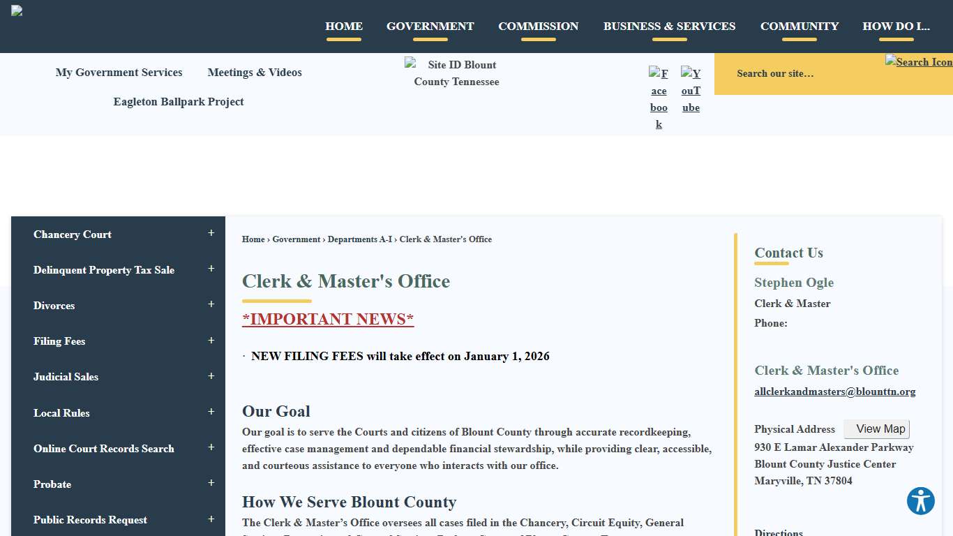 Clerk & Master's Office Blount County, TN